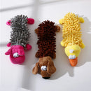 Brinquedo de pelúcia em formato de animal com apito para cães pequenos e filhotes, ideal para morder e brincar