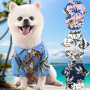 Camiseta havaiana leve e respirável para cachorro pequeno, ideal para o verão e passeios ao ar livre