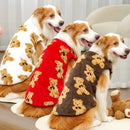 Casaco de flanela para cães e gatos, roupa de inverno macia e confortável disponível do tamanho M ao 7XL