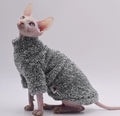 Casaco de inverno macio e fofinho para gato Sphynx, com design dupla face e proteção contra o frio