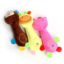 Brinquedo de Pelúcia com Apito para Cães – Mordedor em Formato de Animal para Filhotes e Cães Pequenos