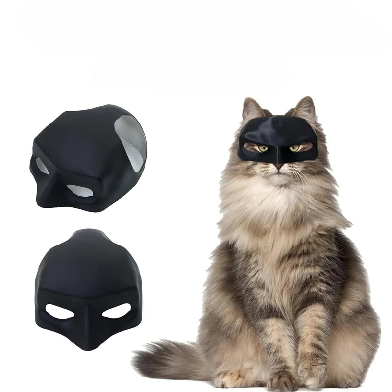 Máscara de morcego em impressão 3D para gato e cachorro de pequeno porte, ideal para Halloween, festas à fantasia e ensaios fotográficos.