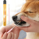 Removedor de tártaro pet em aço inoxidável com ponta dupla para auxiliar na higiene dental de cães e gatos