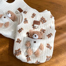 Colete para Cachorro e Gato com Estampa Cartoon – Roupa de Inverno para Cães Pequenos