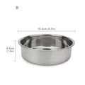 Comedouro de Aço Inox para Cães e Gatos – Tigela Resistente para Água e Ração