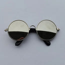 Óculos estilosos de Sol Vintage Redondos para Cachorro e Gato | Lentes Refletivas para Fotos e Passeios