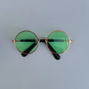 Óculos estilosos de Sol Vintage Redondos para Cachorro e Gato | Lentes Refletivas para Fotos e Passeios