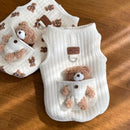 Colete para Cachorro e Gato com Estampa Cartoon – Roupa de Inverno para Cães Pequenos