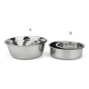 Comedouro de Aço Inox para Cães e Gatos – Tigela Resistente para Água e Ração