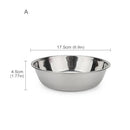 Comedouro de Aço Inox para Cães e Gatos – Tigela Resistente para Água e Ração