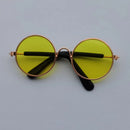Óculos estilosos de Sol Vintage Redondos para Cachorro e Gato | Lentes Refletivas para Fotos e Passeios