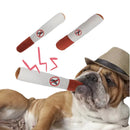 Brinquedo Interativo para Cães em Formato de Cigarro – Mordedor com Som para Filhotes e Cães Pequenos
