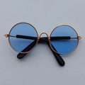 Óculos estilosos de Sol Vintage Redondos para Cachorro e Gato | Lentes Refletivas para Fotos e Passeios