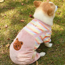 Macacão de Inverno para Cachorro com Argola para Guia – Roupa Quente em Fleece para Cães e Gatos