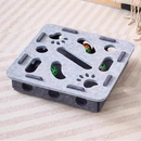 Brinquedo Interativo de Feltro para Gatos – Caixa Puzzle com Bolinha para Estimular a Caça e o Exercício