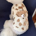 Colete para Cachorro e Gato com Estampa Cartoon – Roupa de Inverno para Cães Pequenos