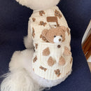 Colete para Cachorro e Gato com Estampa Cartoon – Roupa de Inverno para Cães Pequenos