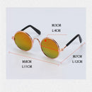 Óculos estilosos de Sol Vintage Redondos para Cachorro e Gato | Lentes Refletivas para Fotos e Passeios