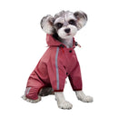 Capa de Chuva Impermeável para Cães – Macacão Pet com Faixas Refletivas para Cães Pequenos e Médios