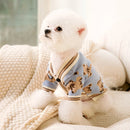 Suéter Listrado de Luxo para Cães e Gatos – Cardigan Quentinho para Pets Pequenos