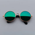Óculos estilosos de Sol Vintage Redondos para Cachorro e Gato | Lentes Refletivas para Fotos e Passeios