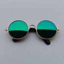 Óculos estilosos de Sol Vintage Redondos para Cachorro e Gato | Lentes Refletivas para Fotos e Passeios