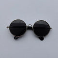 Óculos estilosos de Sol Vintage Redondos para Cachorro e Gato | Lentes Refletivas para Fotos e Passeios