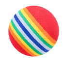 Bola Interativa Colorida em EVA para Cães e Gatos – Brinquedo Leve com Chocalho para Diversão e Exercícios