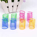 Kit com 4, 20, 50, 100 ou 200 Molas Interativas para Gatos – Brinquedo Espiral Colorido para Caça e Diversão