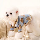 Suéter Listrado de Luxo para Cães e Gatos – Cardigan Quentinho para Pets Pequenos