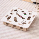 Brinquedo Interativo de Feltro para Gatos – Caixa Puzzle com Bolinha para Estimular a Caça e o Exercício