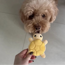 Brinquedo Tartaruga de Pelúcia para Cães – Mordedor Interativo para Filhotes com Auxílio na Dentição