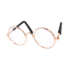 Óculos de Sol Redondos Vintage luxo para Cachorros e Gatos | Acessório Estiloso para Pets de Pequeno Porte