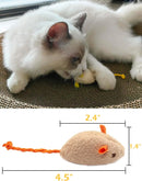 Kit de Ratinhos com Catnip para Gatos – Brinquedo Interativo com Chocalho para Estimular a Caça e Diversão