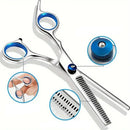 Kit 4 Tesouras para Tosa de Cães e Gatos – Aço Inox com Pontas Arredondadas para Corte Preciso