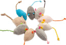 Kit de Ratinhos com Catnip para Gatos – Brinquedo Interativo com Chocalho para Estimular a Caça e Diversão
