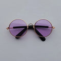 Óculos estilosos de Sol Vintage Redondos para Cachorro e Gato | Lentes Refletivas para Fotos e Passeios