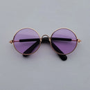 Óculos estilosos de Sol Vintage Redondos para Cachorro e Gato | Lentes Refletivas para Fotos e Passeios