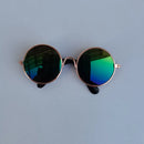 Óculos estilosos de Sol Vintage Redondos para Cachorro e Gato | Lentes Refletivas para Fotos e Passeios