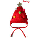 Fantasia de Natal para Cachorro e Gato | Kit Gorro de Papai Noel ou Rena com Bandana Natalina para Pets