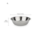 Comedouro de Aço Inox para Cães e Gatos – Tigela Resistente para Água e Ração