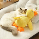 Brinquedo de Pelúcia Pato para Cães – Mordedor Resistente com Som para Filhotes e Cães de Todos os Portes