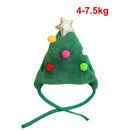Fantasia de Natal para Cachorro e Gato | Kit Gorro de Papai Noel ou Rena com Bandana Natalina para Pets