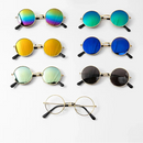 Óculos estilosos de Sol Vintage Redondos para Cachorro e Gato | Lentes Refletivas para Fotos e Passeios