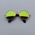 Óculos estilosos de Sol Vintage Redondos para Cachorro e Gato | Lentes Refletivas para Fotos e Passeios