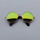Óculos estilosos de Sol Vintage Redondos para Cachorro e Gato | Lentes Refletivas para Fotos e Passeios