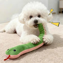 Brinquedo Interativo em Formato de Cobra para Cães e Gatos – Pelúcia para Estimular a Diversão e os Instintos Naturais