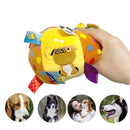 Bola de Pelúcia com Som para Cães e Gatos – Brinquedo Interativo para Morder, Brincar e Estimular os Dentes