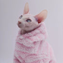 Casaco de Inverno para Gatos Sphynx – Pelúcia Dupla Face, Quente e Macia