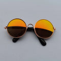 Óculos estilosos de Sol Vintage Redondos para Cachorro e Gato | Lentes Refletivas para Fotos e Passeios